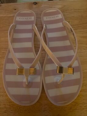 Coach Flip Flops size 10